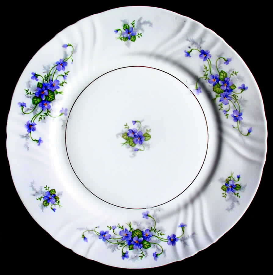 Violets Dinner Plate by Johann Haviland-1