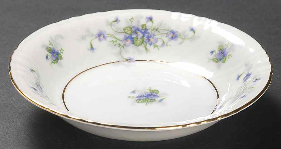 Violets Fruit/Dessert (Sauce) Bowl by Johann Haviland-1