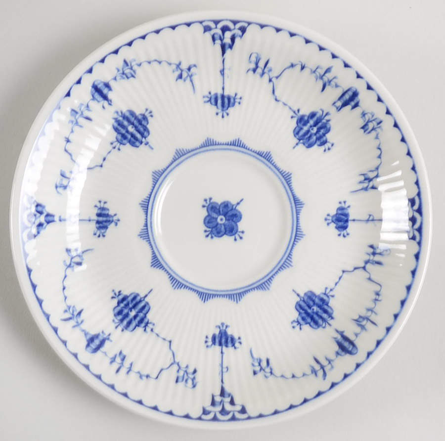 Denmark Blue Saucer for Cream Soup Bowl by Johnson Brothers-1