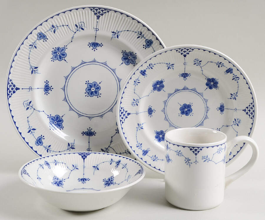 Denmark Blue 4 Piece Place Setting by Johnson Brothers-1