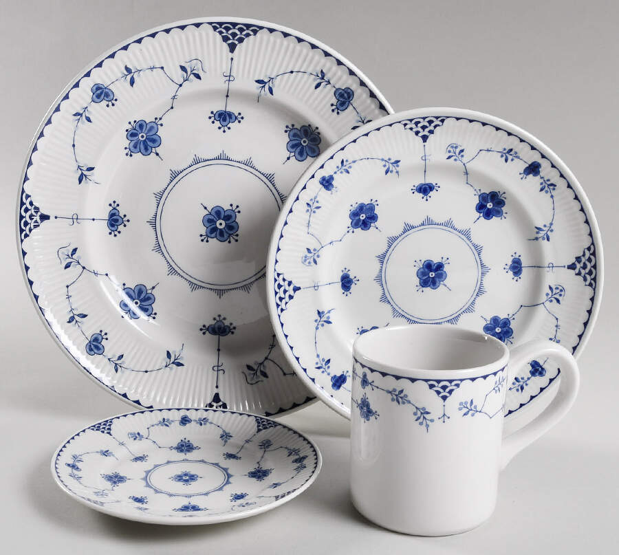 Denmark Blue 32  Piece Estate Set by Johnson Brothers-1