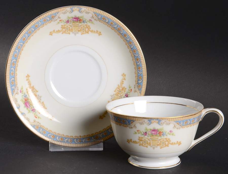 Seville Footed Cup & Saucer Set by Jyoto-1