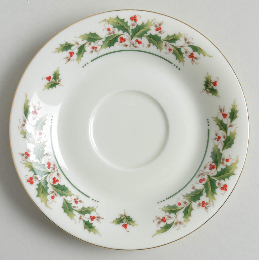 Holly Yuletide Saucer by Japan-1