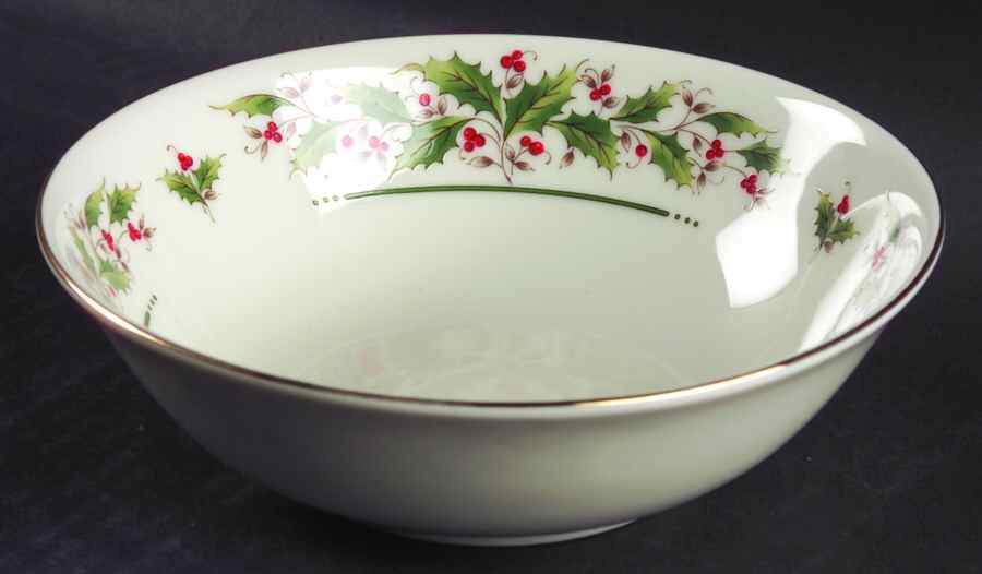 Holly Yuletide Coupe Cereal Bowl by Japan-1