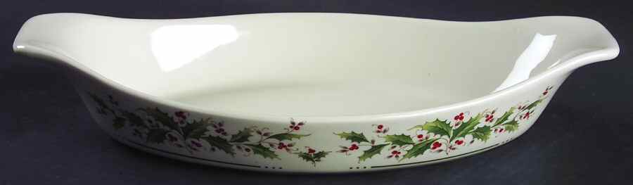 Holly Yuletide 12" Augratin by Japan-1