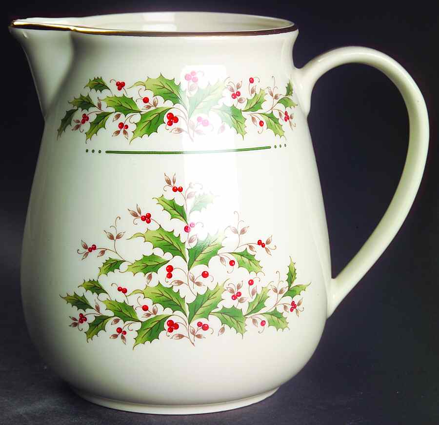 Holly Yuletide 64 Oz Pitcher by Japan-1