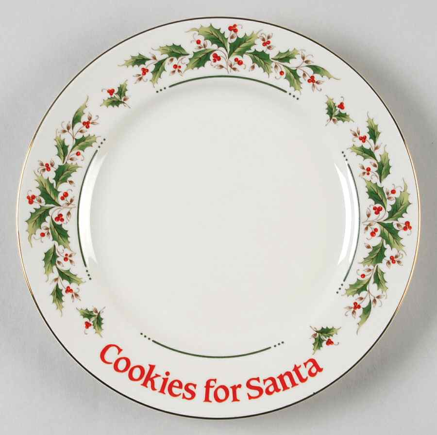 Holly Yuletide Cookie Plate by Japan-1