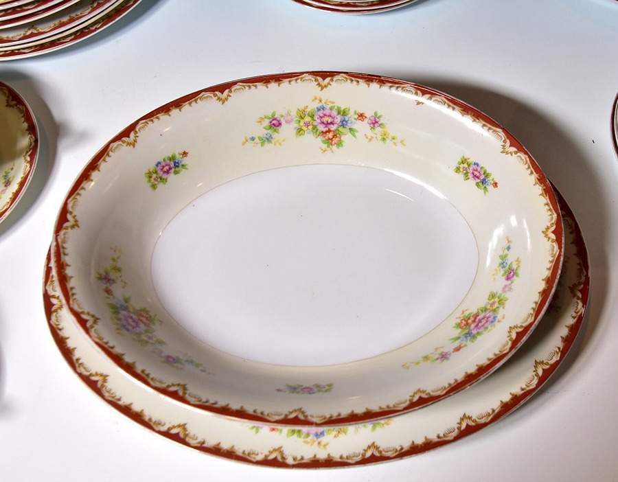JAP171 9" Oval Vegetable Bowl by Japan-1