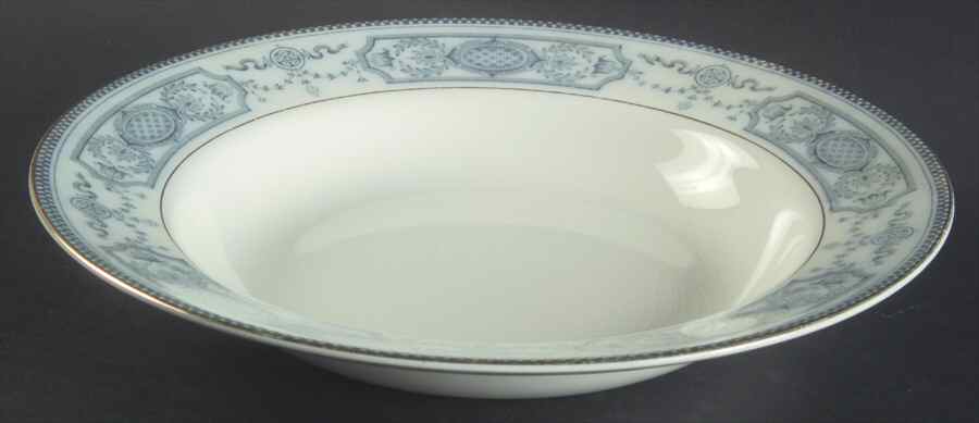 The Pontracina (Gold Trim) Large Rim Soup Bowl by Johnson Brothers-1