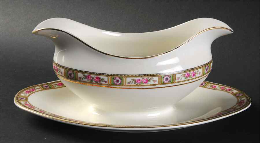 JB493 Gravy Boat with Attached Underplate by Johnson Brothers-1