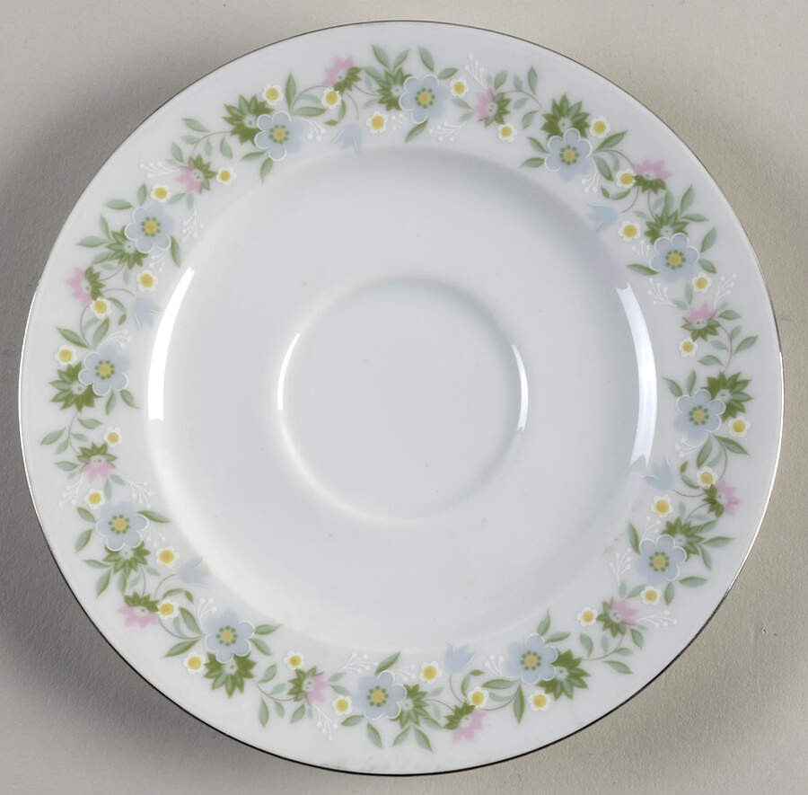 Forever Spring Gold Trim Saucer by Johann Haviland-1