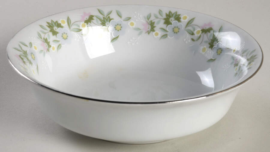 Forever Spring Gold Trim Fruit/Dessert (Sauce) Bowl by Johann Haviland-1