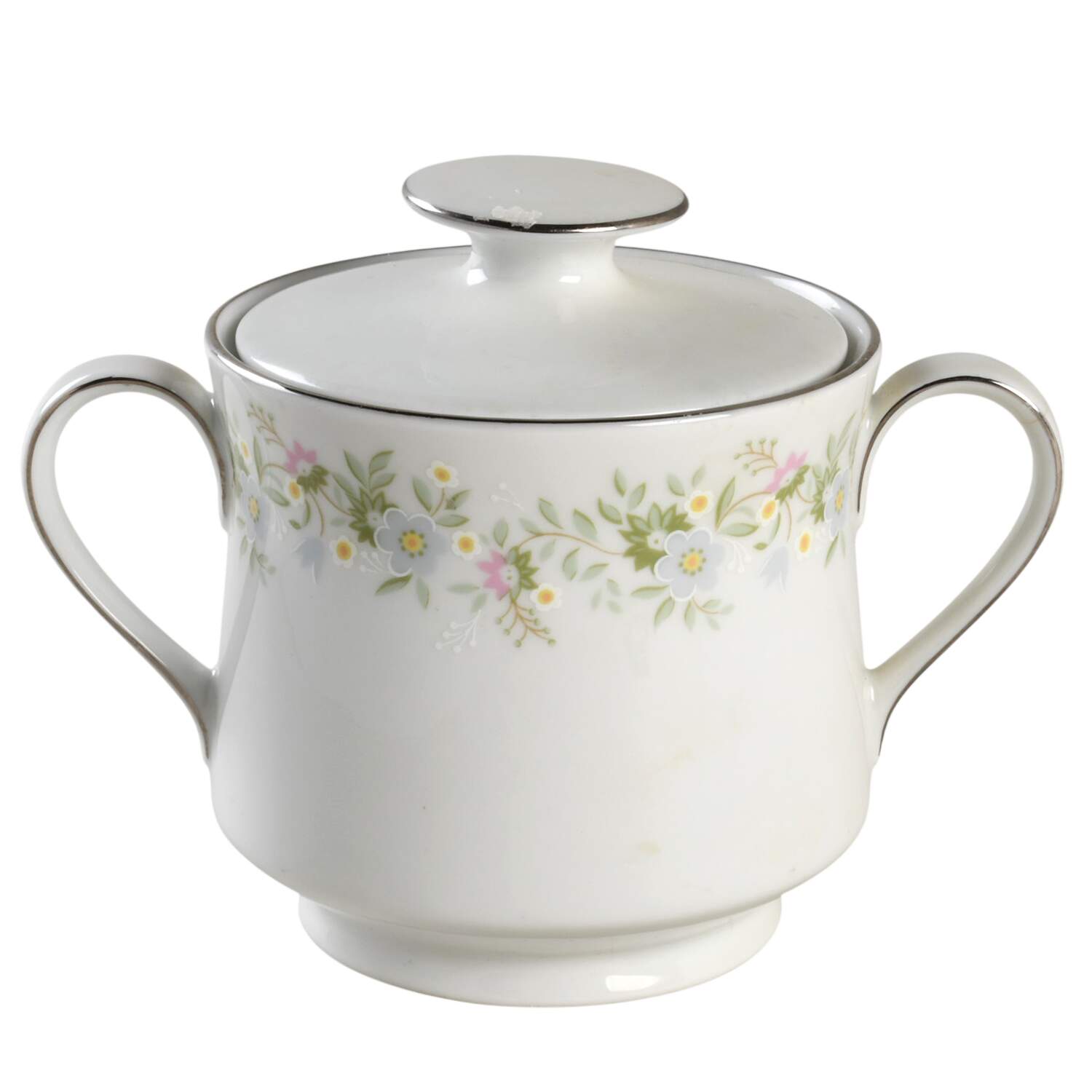 Forever Spring Gold Trim Sugar Bowl & Lid by Johann Haviland-1