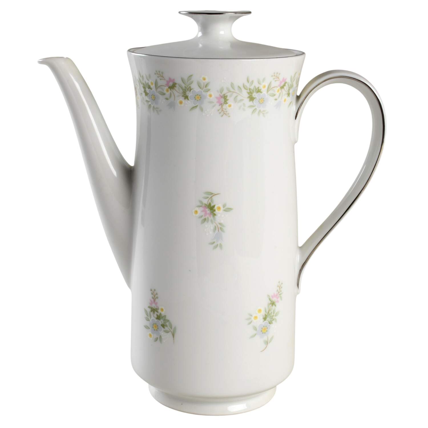 Forever Spring Gold Trim Coffee Pot & Lid by Johann Haviland-1