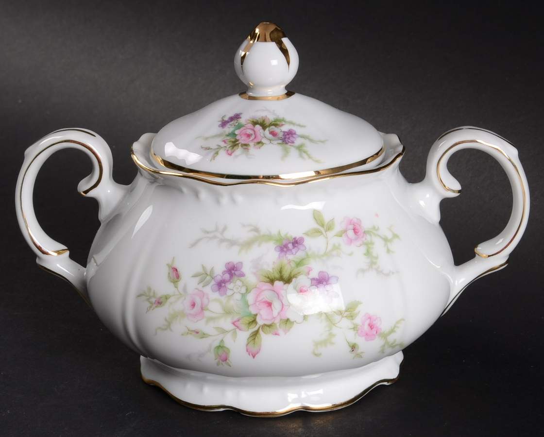 Forget Me Not Pink (#18002) Sugar Bowl & Lid by Japan-1