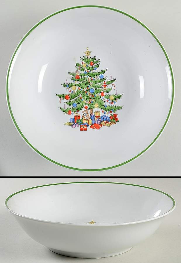 Christmas Collection 9" Round Vegetable Bowl by Japan-1