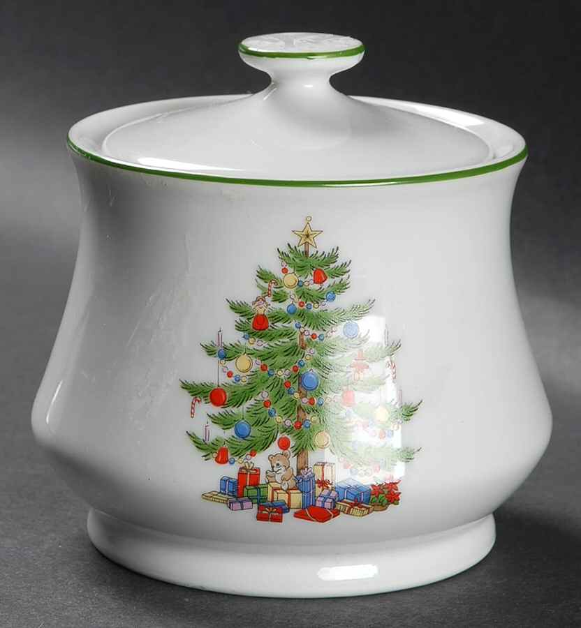 Christmas Collection Sugar Bowl & Lid by Japan-1