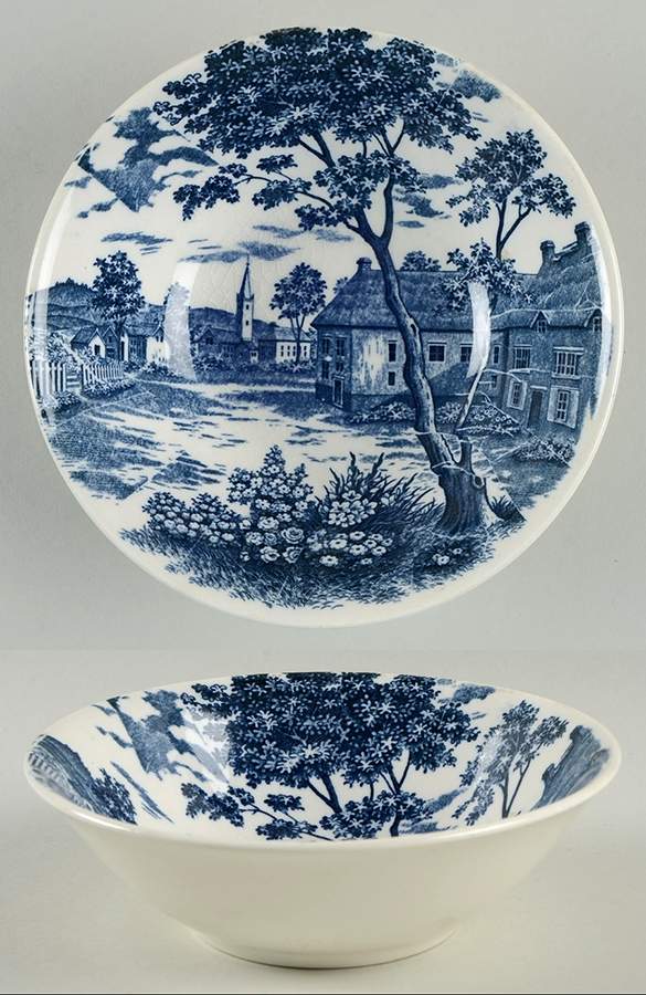 English Village Fruit/Dessert (Sauce) Bowl by Japan-1