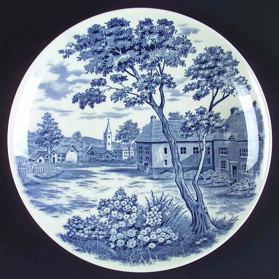 English Village Dinner Plate by Japan-1