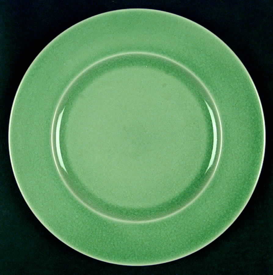 Basique Green Dinner Plate by Jars-France-1
