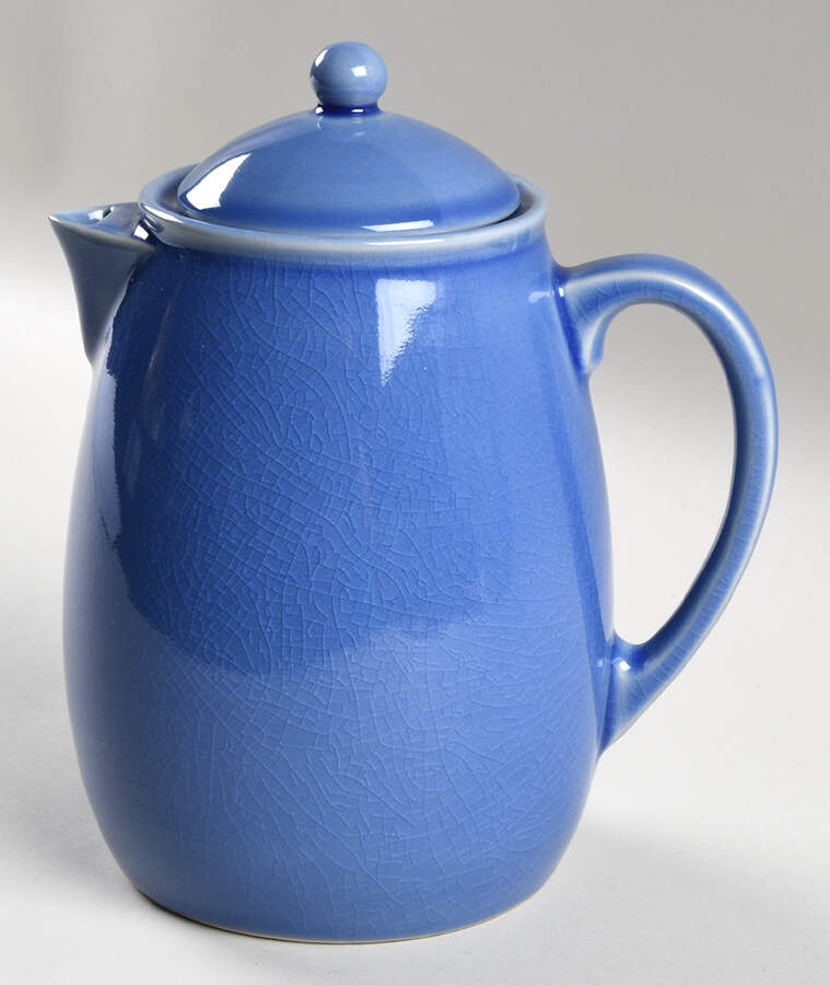 Basique Blue Coffee Pot & Lid by Jars-France-1