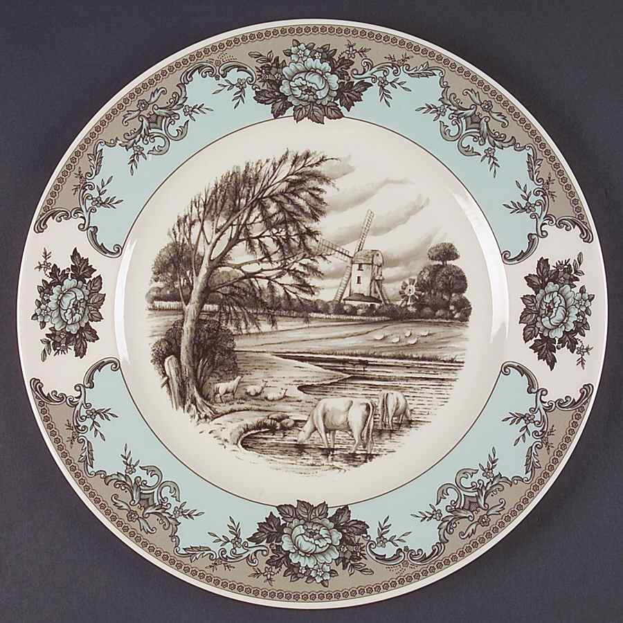 River Scenes 12" Chop Plate (Round Platter) by Johnson Brothers-1
