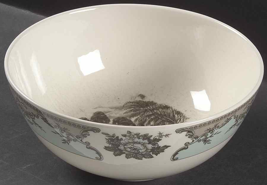 River Scenes 10" Large Salad Serving Bowl by Johnson Brothers-1