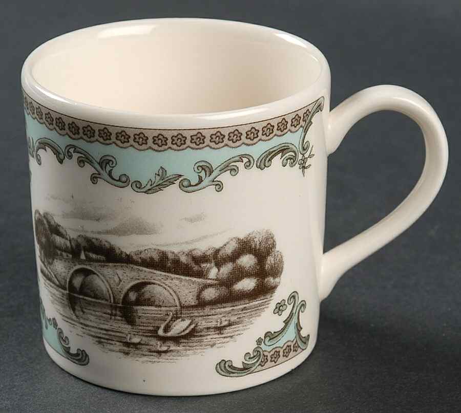 River Scenes Flat Demitasse Cup by Johnson Brothers-1
