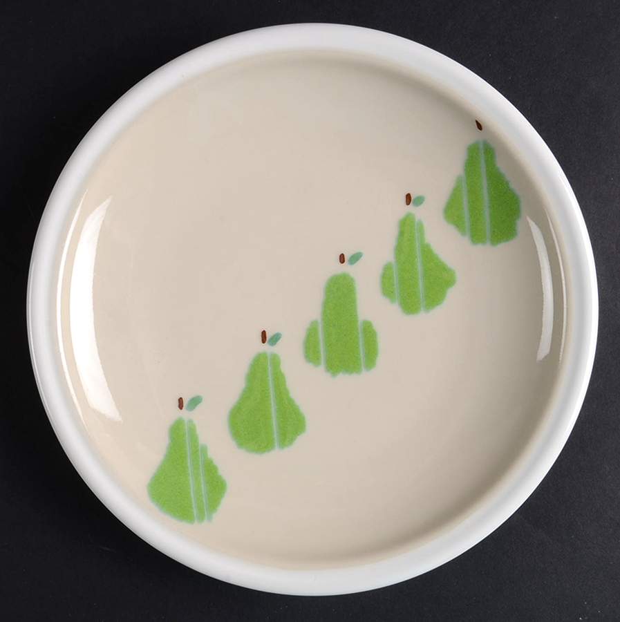 Whipped Cream & Glazed Pear Salad Plate by Jepcor-1