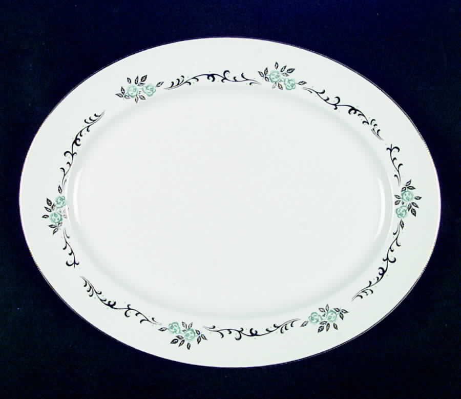 JB504 (Smooth) 12" Oval Serving Platter by Johnson Brothers-1