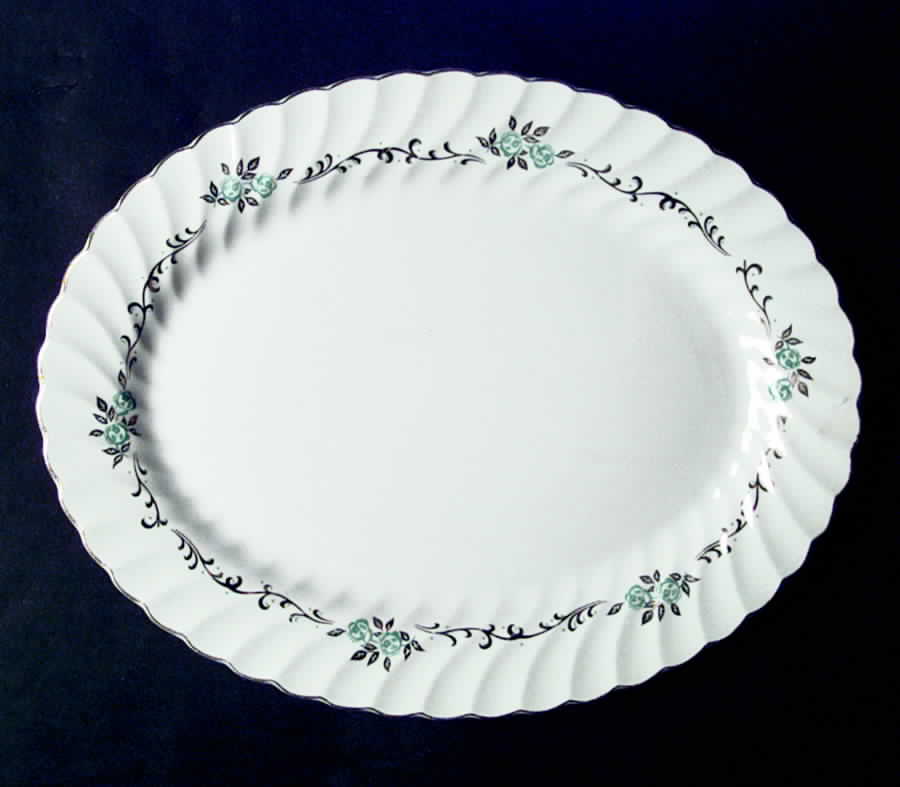 JB504 (Scalloped) 12" Oval Serving Platter by Johnson Brothers-1