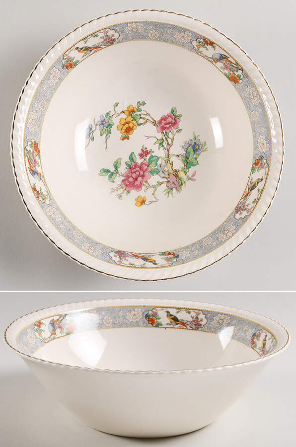 The Vigo (Ribbed, Old English) 9" Round Vegetable Bowl by Johnson Brothers-1