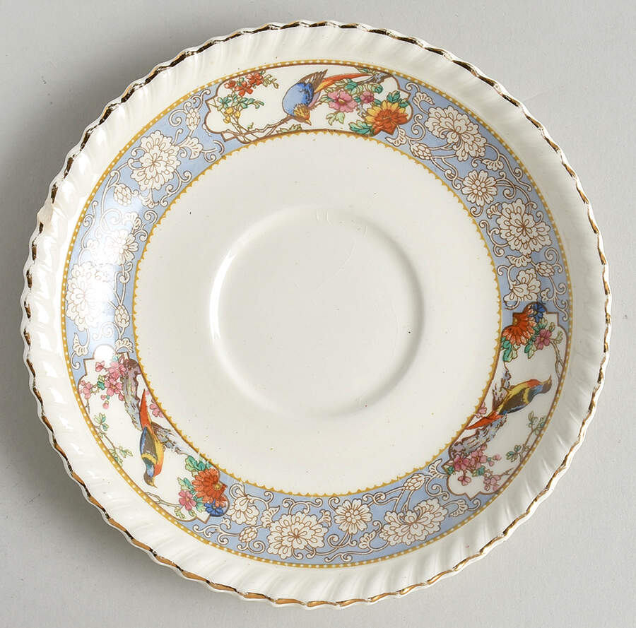 The Vigo (Ribbed, Old English) Saucer for Cream Soup Bowl by Johnson Brothers-1
