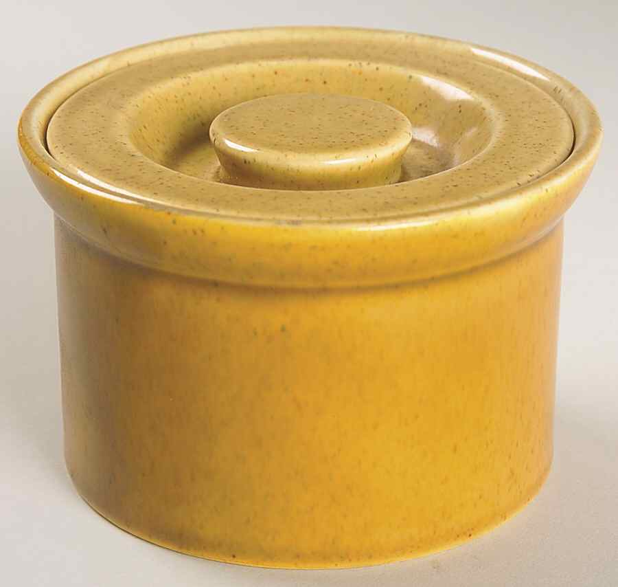 Antique Brown Band Sugar Bowl & Lid by Jepcor-1