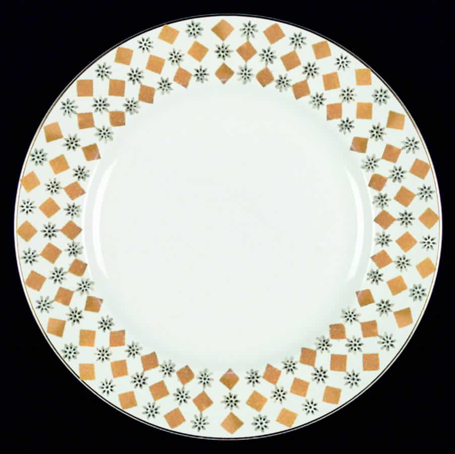 Bradford (Yellow Diamonds) Dinner Plate by Johnson Brothers-1