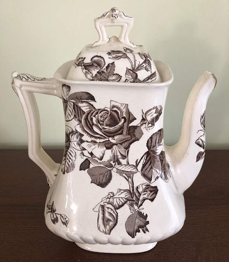 Our Roses Teapot & Lid by George Jones & Sons-1