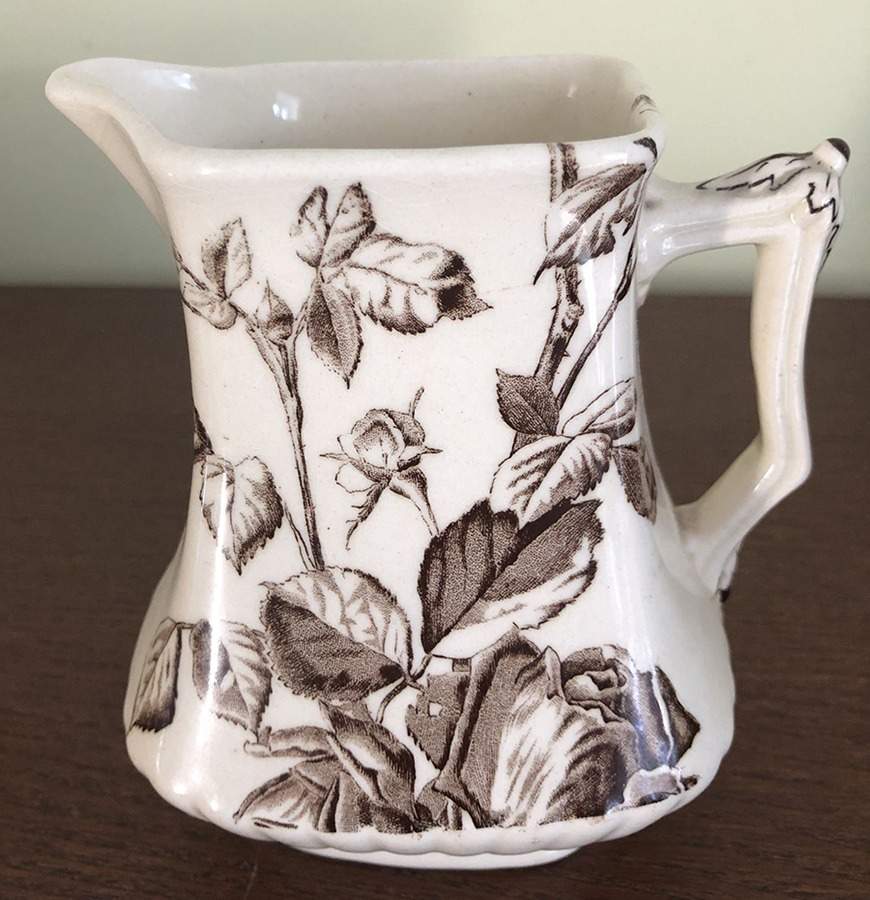 Our Roses Oversize Creamer by George Jones & Sons-1