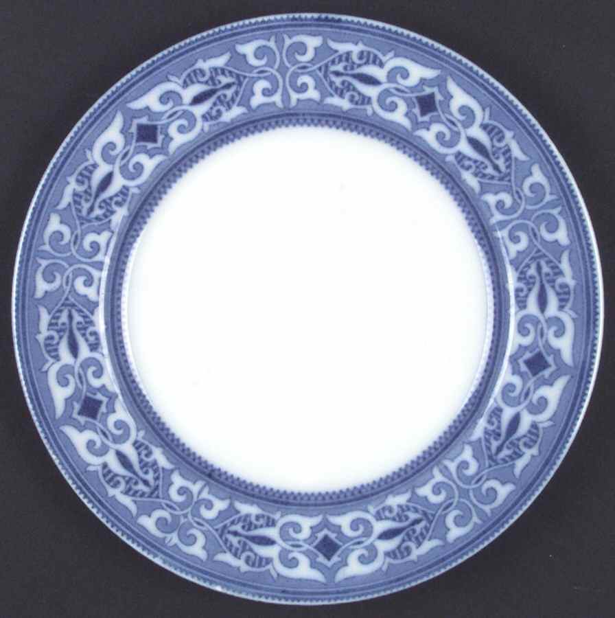 The Trieste (Flow Blue, No Gold Trim) Dinner Plate by Johnson Brothers-1