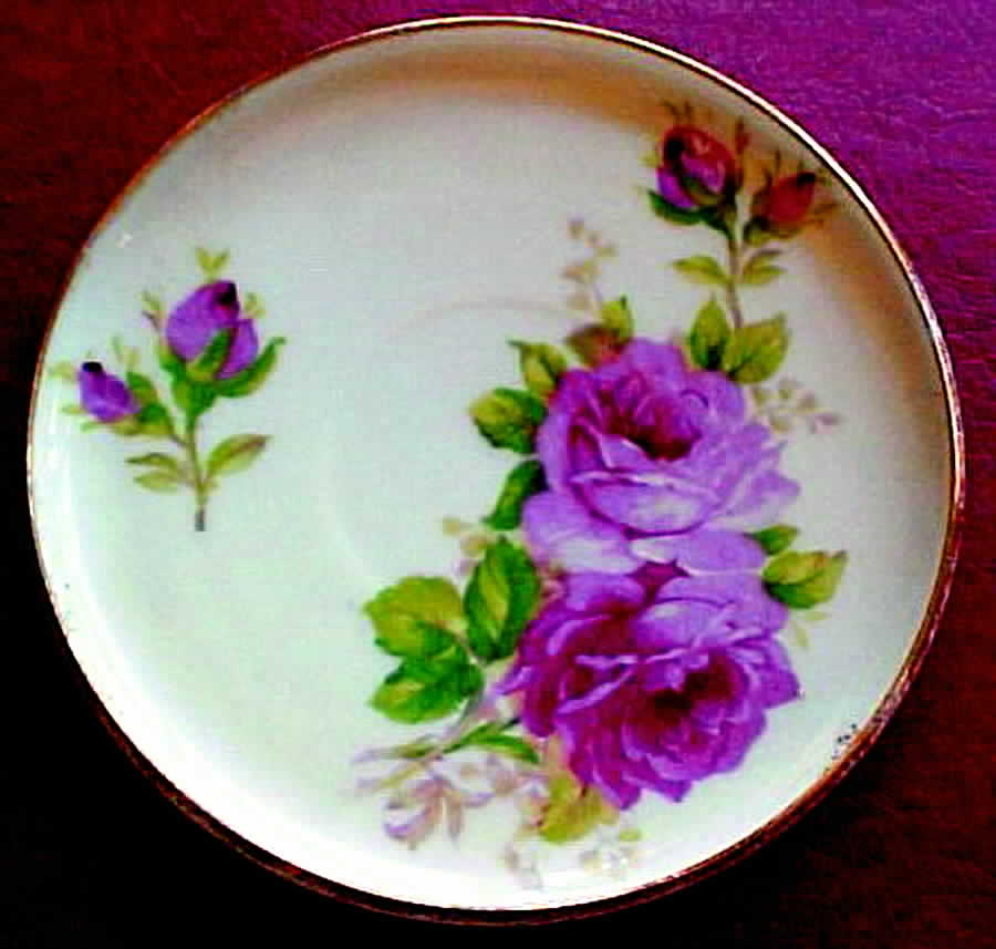 Georgian Rose Saucer by Japan-1