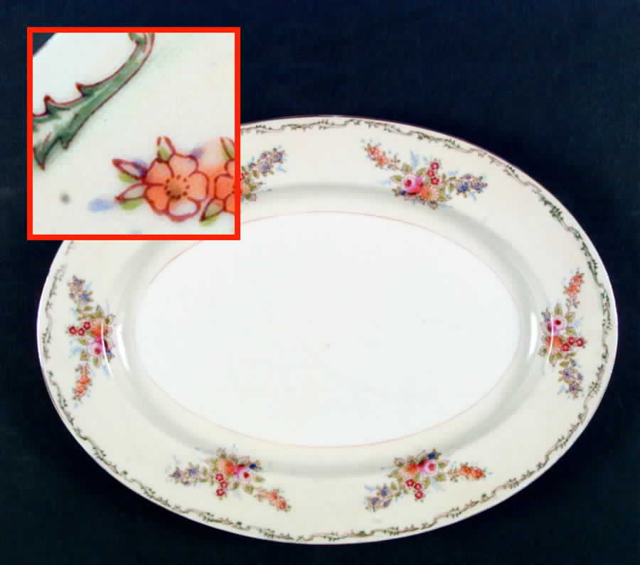 JAP189 12" Oval Serving Platter by Japan-1