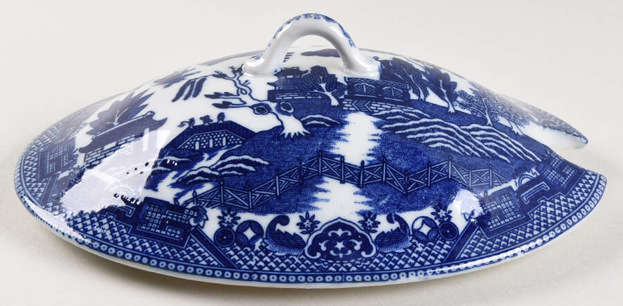 Blue Willow (Made In Japan) Lid for Sauce Boat by Japan-1