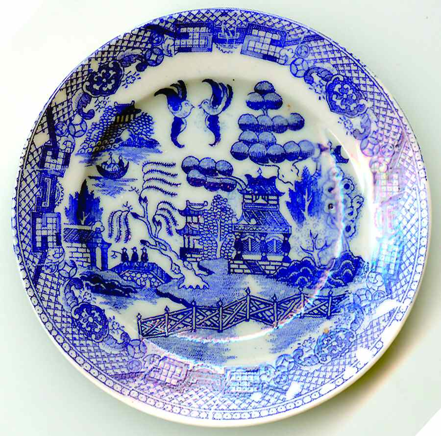 Blue Willow (Made In Japan) Toy Plate by Japan-1