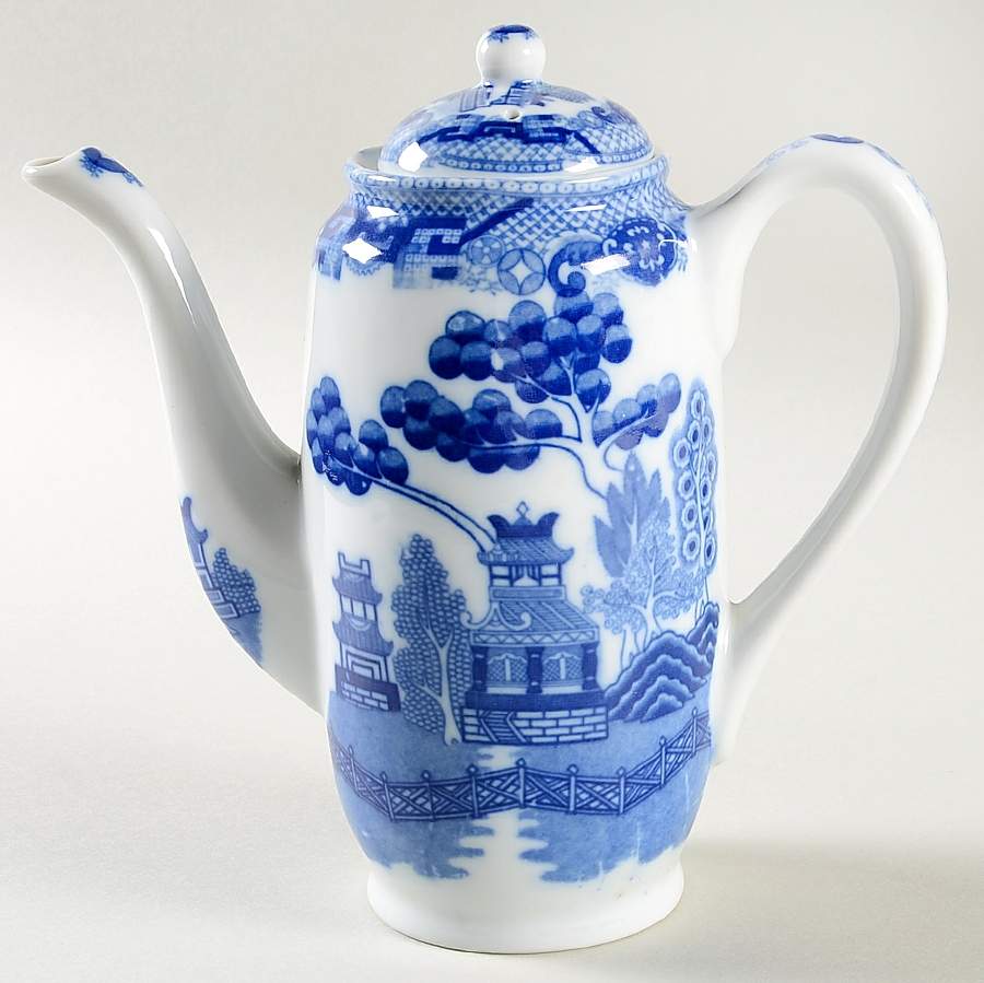 Blue Willow (Made In Japan) Mini Coffee Pot & Lid by Japan-1