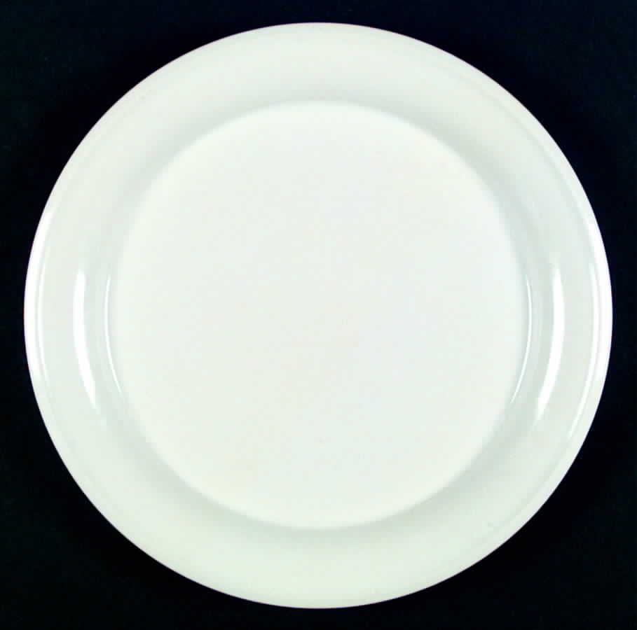 Country White Dinner Plate by Japan-1
