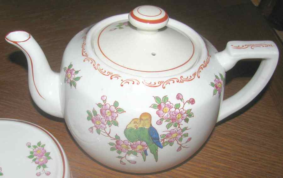 Love Birds Teapot & Lid by Japan-1