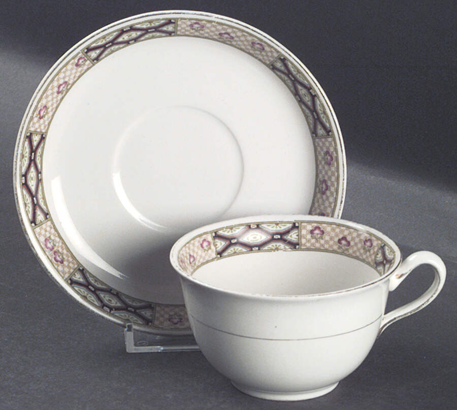 JB545 Flat Cup & Saucer Set by Johnson Brothers-1