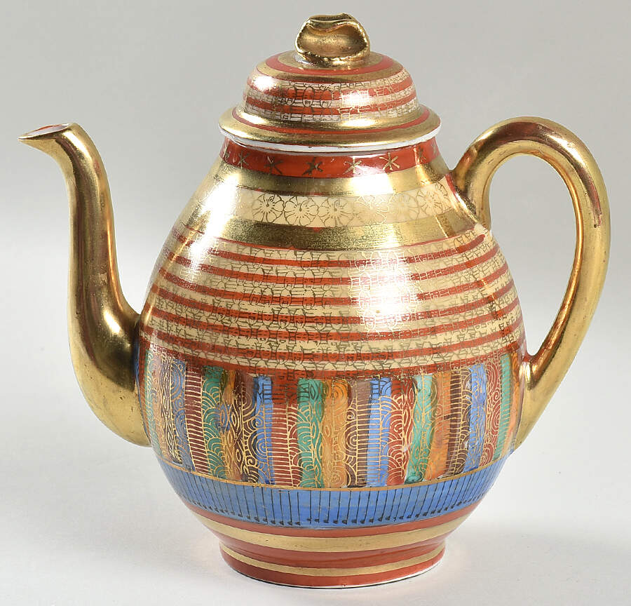 Thousand Faces Teapot & Lid by Japan-1