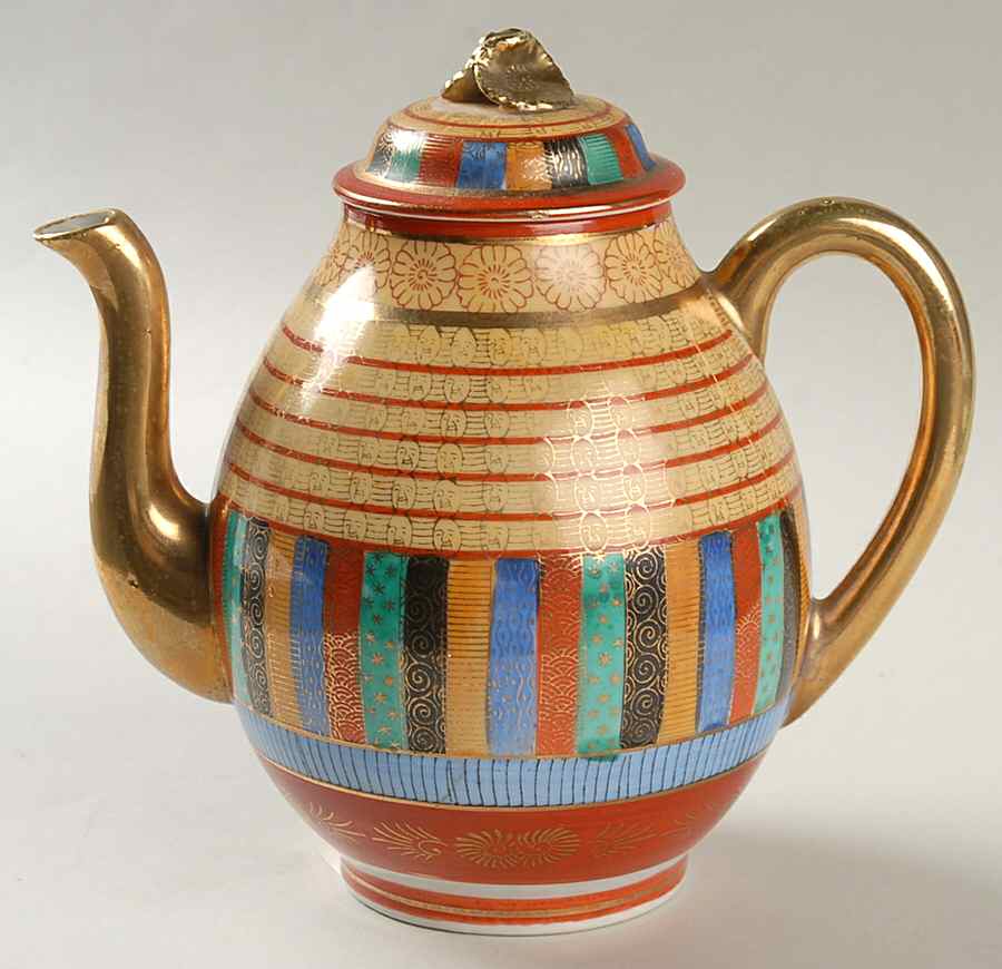 Thousand Faces Teapot & Lid by Japan-1