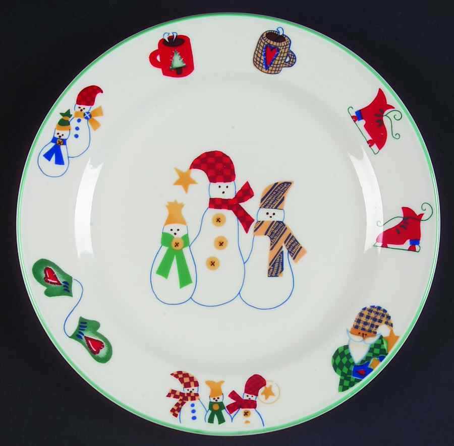 Welcome Winter Salad Plate by RO Gregg-1