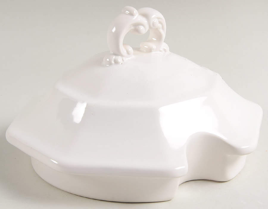 Vintage Ivory (Creamy White) Lid for Tureen by JCPenney-1